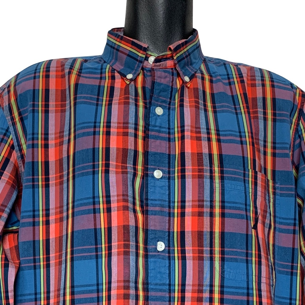 Nautica Classic-Fit Plaid Button-Down Shirt